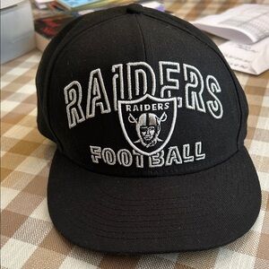 NFL Black and White Raiders Cap